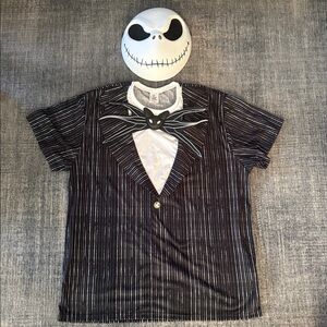 Nightmare Before Christmas Jack Skellington Shirt and Mask